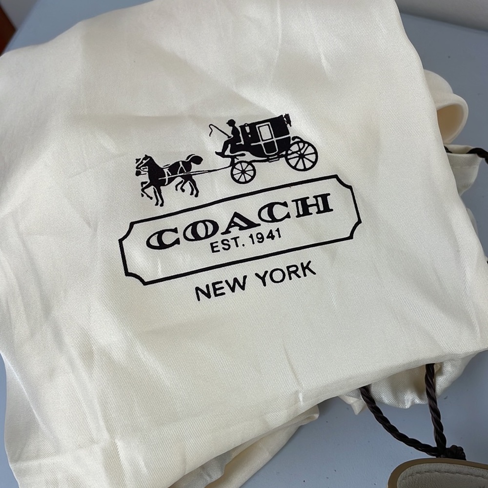 Coach Cream and Tan Signature Shoulder Bag - Picture 14 of 14